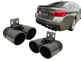 Tobe Ornament compatibil cu BMW 5 Series F10 F11 2011-2017 M5 LCI Design Negru