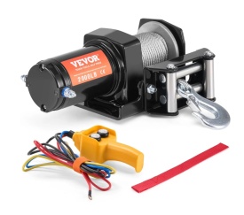 Troliu electric P2000-1, 12V pentru ATV off-road 0.95 hp, greutate remorcata 900 kg, cablu otel - Img 3