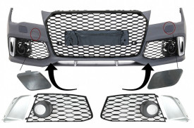 Accesorii Bara Fata compatibil cu Audi A6 C7 4G Facelift (2011-2018) RS6 Design - Img 2