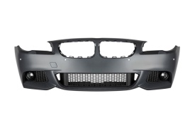 Bara Fata compatibila BMW seria 5 F10 F11 2010-2013 Non LCI M-Technik Design cu proiectoare de ceata - Img 1