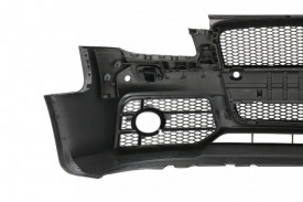 Bara Fata cu Grila Centrala compatibil cu Audi A4 B7 2004-2008 RS4 Look Negru - Img 6
