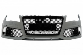 Bara Fata cu Grila Centrala compatibil cu Audi A7 4G 2010-2014 RS7 Design - Img 2