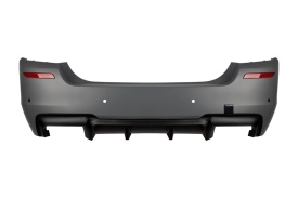 Bara Spate compatibil BMW Seria 5 F10 2011-2017 M-Performance Design, difuzor negru mat