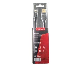 Cablu Premium USB A Micro USB incarcare rapida pentru Incarcator telefon pana la 3.4A, 1 metru, negru - Img 3
