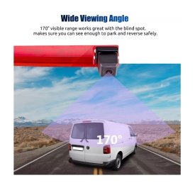 Camera pentru mers inapoi compatibil cu VW Transporter T5 2003-2016, VW T6 2015-2021 cu usi duble - Img 11