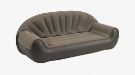 Canapea gonflabila Easy Camp Maple 195x85x75 cm, 200 kg maxim, maro cafeniu