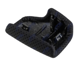 Capac nuca schimbator viteze compatibil Audi A4 B9 2016->, A5 B9 2017->, Q7 II 2016->, cutie automata, piele perforata - Img 2