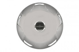 Capac roată față, material: oțel inoxidabil, diametru jantă: 22,5 inch, diametru: 570 mm