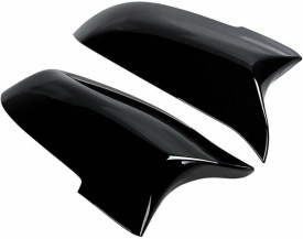 Capace oglinda compatibile cu BMW seria 5 F10 2014-2017, Seria 7 F01 2013-2015, seria 6 2014-2018, Negru lucios M-Design, cu clipsuri, inlocuiesc capacele originale