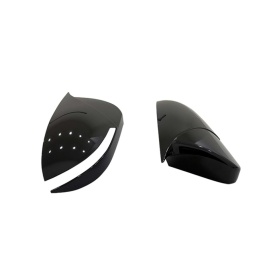 Capace oglinda compatibile cu Hyundai i20 2014-2019 cu semnalizare in oglinda, Negru lucios BATMAN style - Img 4