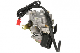 Carburator complet scuter 4T GY6 50-60 cc, soclu electric