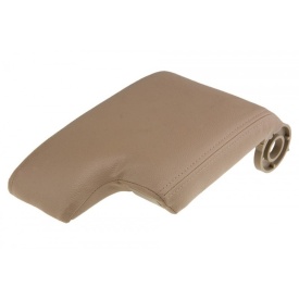 Clapeta capac cotiera cu buton compatibil BMW Seria 3 E46 1999-2005, culoare bej piele ecologica