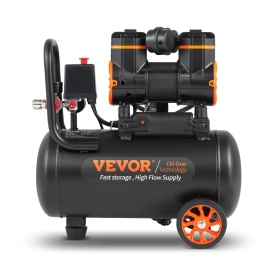 Compresor de aer 18,2L, portabil, fara ulei, rezervor de otel 900W, 90 PSI, 2,2 CFM, compresor ultra silentios pentru reparatii la domiciliu, umflarea anvelopelor - Img 11