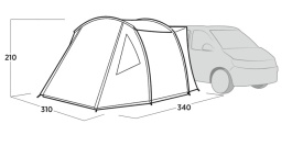 Cort auto pentru usa culisanta van, camping, plaja, pescuit, Easy Camp Vehicle Awning Eidfjord - Img 7