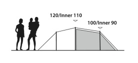 Cort camping tip tunel pentru 3 persoane, 415x200x120 cm, Outwell Tent Earth 3 Plus - Img 10