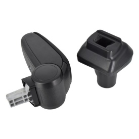 Cotiera auto dedicata FIAT FIORINO 2008->, negru, imitatie de piele - Img 2
