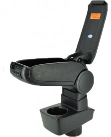 Cotiera auto dedicata FORD FIESTA 2008-2017, negru, imitatie de piele - Img 2