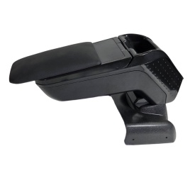 Cotiera auto neagra cu buzunar compatibila Ford Focus III 2011-2018, piele ecologica - Img 8