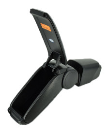 Cotiera auto Peugeot 206 1998-2012, negru, imitatie de piele - Img 3