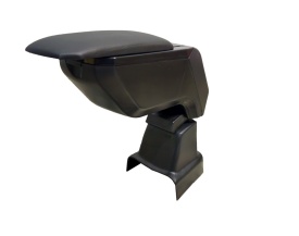 Cotiera auto premium cu suport compatibil cu Opel Astra G 1998-2010, piele ecologica neagra - Img 4