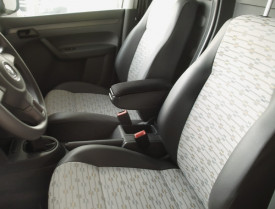 Cotiera auto VW Touran 2004-2015, negru, imitatie de piele - Img 3