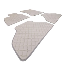 Covorase auto, mochete auto piele ecologica compatibile BMW X5 E70 2007-2013, culoare bej - Img 2