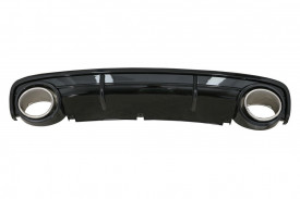 Difuzor Bara Spate compatibil cu Audi A6 C6 4F 2009-2012 RS Design Negru - Img 2