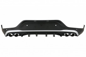 Difuzor Bara Spate compatibil cu Mercedes GLC X253 SUV 2020-> GLC43 Ornamente Tobe Crom - Img 8