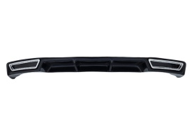 Difuzor bara spate compatibil Skoda Superb 3 III 2015-2019 cu dubla evacuare, negru lucios - Img 6