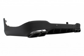 Difuzor Bara Spate cu Evacuari Negre compatibil cu Mercedes GLC X253 SUV 2015-2019 GLC63 Design Night Package - Img 5