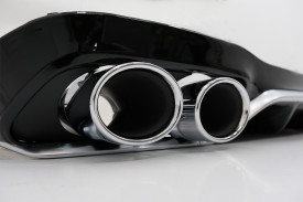 Difuzor Bara Spate cu Ornamente Toba compatibil cu Mercedes E-Class W213 2016-> E53 Design Silver - Img 5