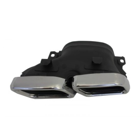 Difuzor Bara Spate cu Ornamente Toba Crom compatibil Mercedes E-Class W213 Sport Line 2016-2019 E63 Design - Img 16