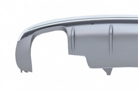 Difuzor Bara Spate Evacuare Dubla compatibil cu AUDI Q5 8R Facelift 2013-2016 Bara S Line - Img 4