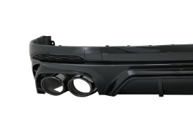 Difuzor Bara Spate Evacuare Dubla compatibil cu Audi Q5 SUV 2018-2020 si Evacuari Negre - Img 7