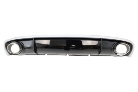 Difuzor Bara Spate si Ornamente Evacuare compatibil cu AUDI A4 B8 Facelift 2012-2015 Sedan Avant RS4 Design - Img 1