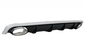 Difuzor Bara Spate si Ornamente Evacuare compatibil cu AUDI A6 C7 4G Limousine Avant (2011-2014) RS6 Design - Img 3