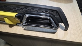 Difuzor bara spate universal , ELITE PLUS B Design, negru mat cu galben, PRODUS DETERIORAT - Img 3