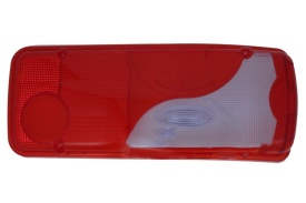 Dispersor pentru lampa spate rosu/albastru compatibil cu Mercedes Sprinter W906 2006-2017, VW Crafter 2011-2017, caroserie platforma, parte montare Dreapta