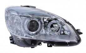Far Dreapta D1S/H7, electric, cu motor, culoare argintiu, culoare semnalizator argintiu compatibil MERCEDES clasa C W204, clasa C T-MODEL S204 2007-2010