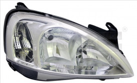 Far Dreapta H1/H7, electric, fara motoras, culoare cromat compatibil OPEL CORSA C 2005-2006