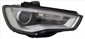 Far Stanga D3S/LED, electric, cu motor, culoare cromat, compativil AUDI A3 8V 2013-2016