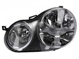 Far Stanga H1/H7, electric, cu motor, culoare cromat compatibil VW POLO, POLO IV 2002-2009
