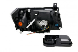 Far Stanga H4, electric, fara motoras, culoare cromat compatibil FORD TRANSIT 2000-2006 - Img 2