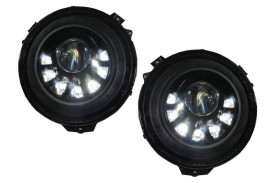 Faruri Bi-Xenon LED compatibil cu Mercedes G-Class W463 (2005-2017) M Square Look - Img 2