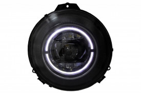 Faruri Bi-Xenon Look compatibil cu MERCEDES G-Class W463 (2005-2017) Negru Facelift 2018 Design - Img 2