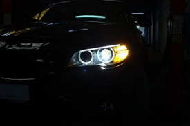 Faruri Full LED Bi-Xenon Angel Eyes compatibil cu BMW 5 Series F10/F11 (2011-2013) LCI Facelift Look - Img 7