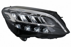 Faruri Full LED compatibil cu Mercedes C-Class W205 S205 (2019-up) LHD - Img 4
