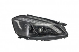 Faruri HID Xenon LED DRL compatibil cu Mercedes S-Class W221 (2005-2009) W222 Look Negre - Img 2