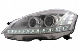 Faruri LED compatibil cu Mercedes W221 S-Class (2005-2009) Facelift Look LHD - Img 4