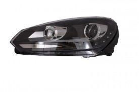 Faruri LED compatibil cu VW Golf 6 VI 2008-2012 DAYLIGHT DRL GTI Look Negru - Img 2